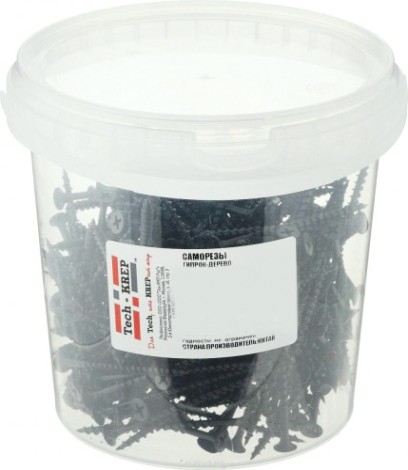 Саморез Tech-KREP 4,8 х 100 (ведро 100 шт.) с редким шагом для гипсокартона [100088]