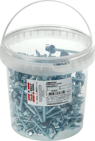 Саморез Tech-KREP 4,8 х 35 (ведро 250 шт.) кровельный оцинкованный [101001]