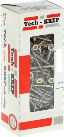 Саморез Tech-KREP 5,0 х 50 (уп. 150 шт.) универсальный, желтый [102263]