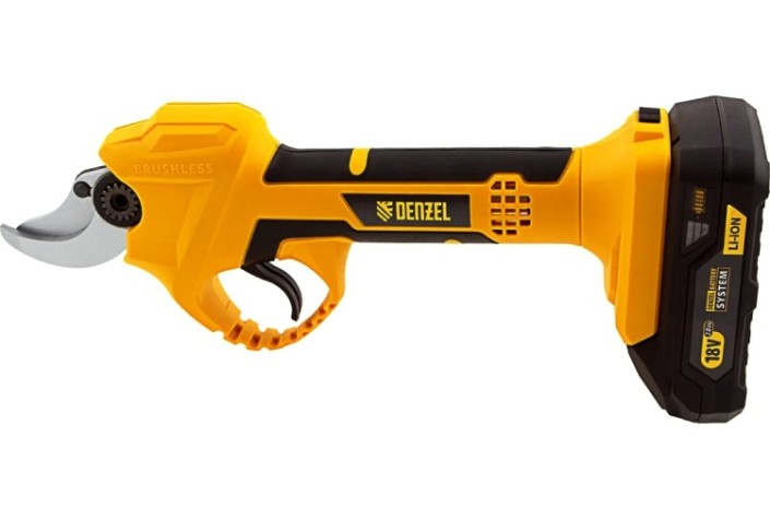 Секатор аккумуляторный Denzel CP-30, 18В Li-Ion Li-Ion [59435]
