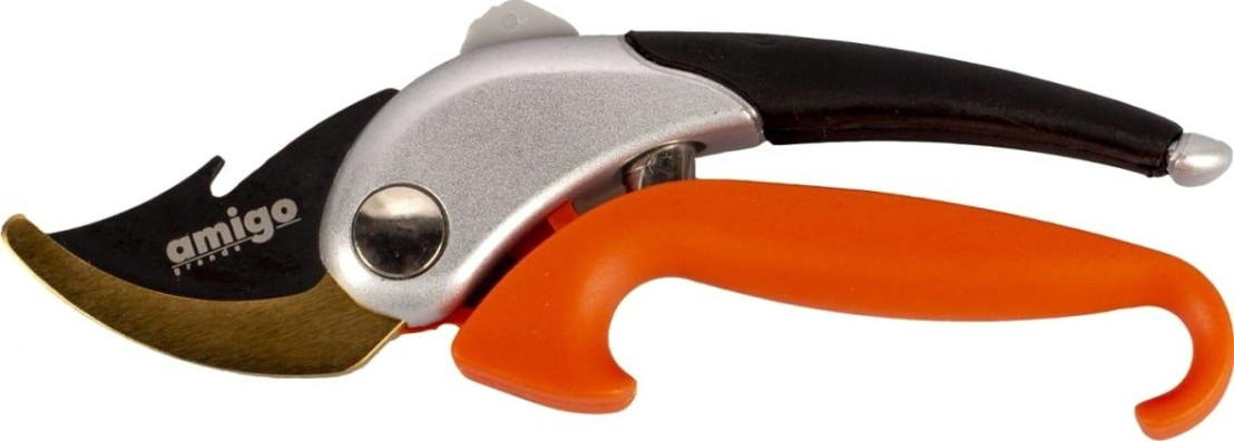 Секатор Amigo плосткостной, два положения открытия лезвие из стали sk-5 [76412]