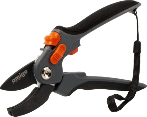 Секатор Amigo с наковаленкой лезвие из стали sk-5 [76417]