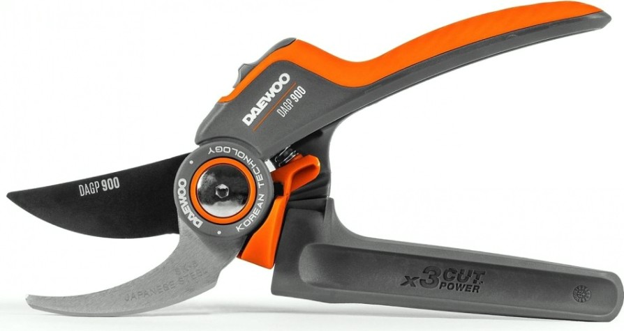 Секатор DAEWOO DAGP 900 плоскостной c храповиком