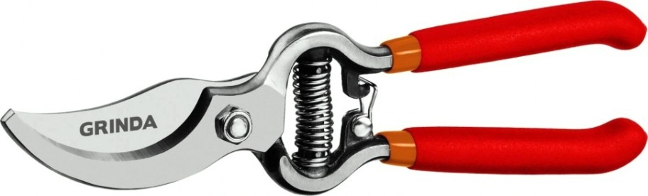 Секатор GRINDA G-3 G-3 цельнокованый, плоскостной, 200мм [423103]