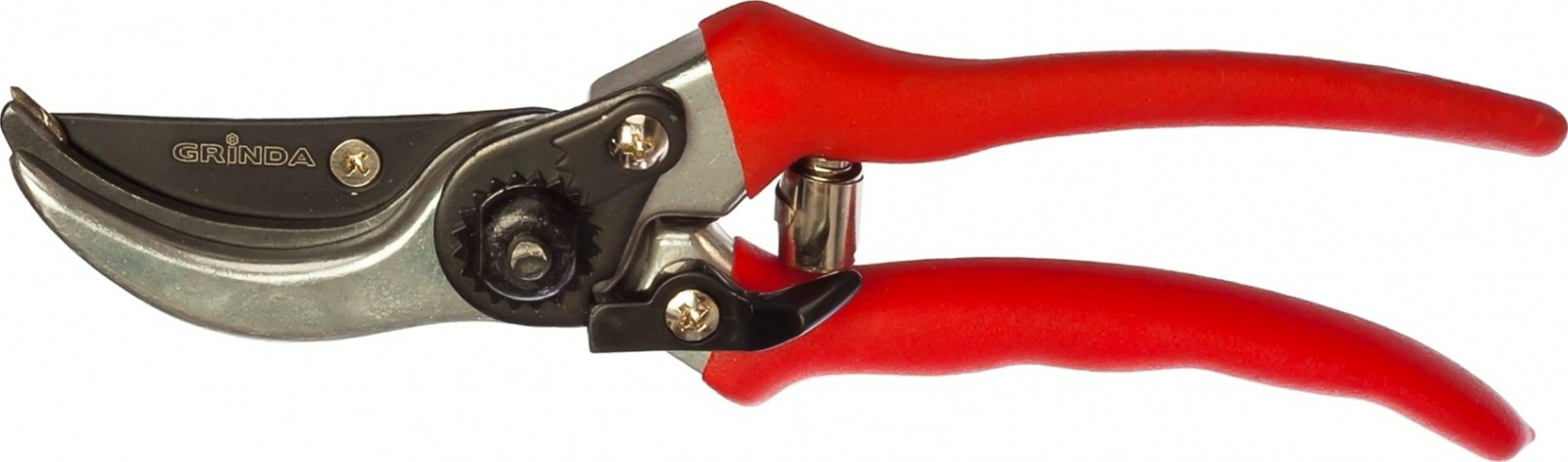 Секатор GRINDA с алюминиевыми ручками округлые лезвия, диаметр реза - 18 мм, 210 мм [8-423001_z01]