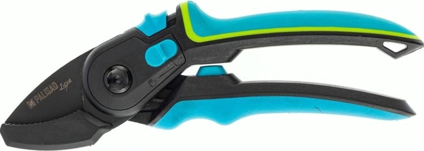 Секатор PALISAD 604 805 с наковальней, 220 мм, регулировка захвата, трехко [604805]