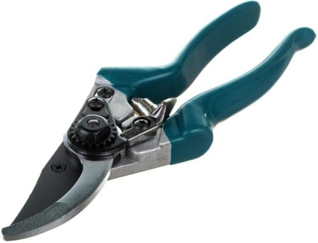Секатор RACO 142С с алюминиевыми рукоятками, плоскостной, 215 мм [4206-53/142C]