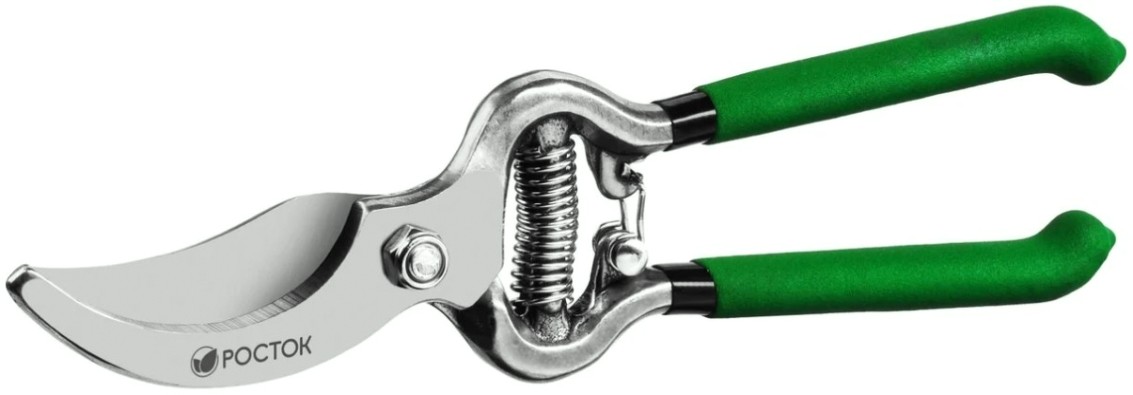 Секатор РОСТОК PC-19 цельнокованый, с овальными рукоятками, плоскостной [423006]