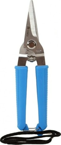 Секатор ручной 160мм СОЮЗ 3012-04-07C пластиковая ручка, ремешок на руку