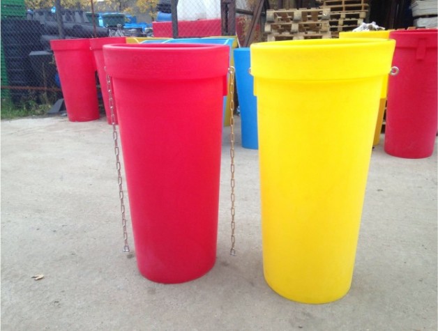 Секция мусоропровода POLIMER GROUP «Профи» красная (с цепями) [SMS15]