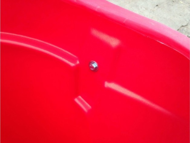 Секция мусоропровода POLIMER GROUP «Профи» красная (с цепями) [SMS15]