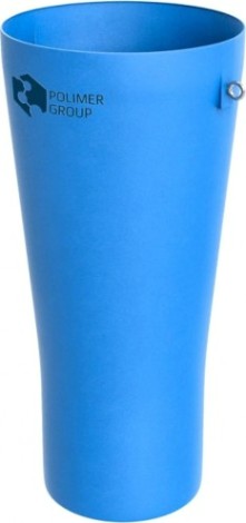 Секция мусоропровода POLIMER GROUP «Стандарт» синяя (с цепями) [SMS113]