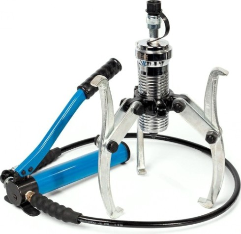 Съемник гидравлический КВТ СГН-10 с выносным насосом, усилие 10 тонн [84630]