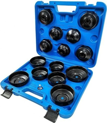 Съемник масляных фильтров AE&T TA-A1075 (15 предметов) Съемник масляных фильтров AE&T TA-A1075 (15 предметов)