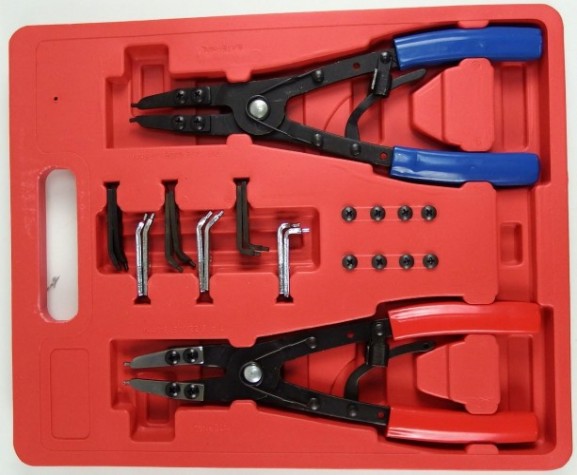 Съемник стопорных колец AE&T TA-H1036 2 шт со сменными носами 10" Съемник стопорных колец AE&T TA-H1036 2 шт со сменными носами 10"