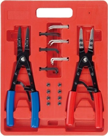 Съемник стопорных колец AE&T TA-H1036 2 шт со сменными носами 10" Съемник стопорных колец AE&T TA-H1036 2 шт со сменными носами 10"