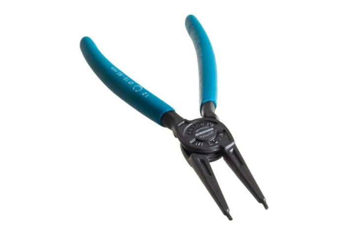 Съемник стопорных колец GROSS 18342 175 мм, для внутренних (19-60 мм), прямые губки Съемник стопорных колец GROSS 18342 175 мм, для внутренних (19-60 мм), прямые губки