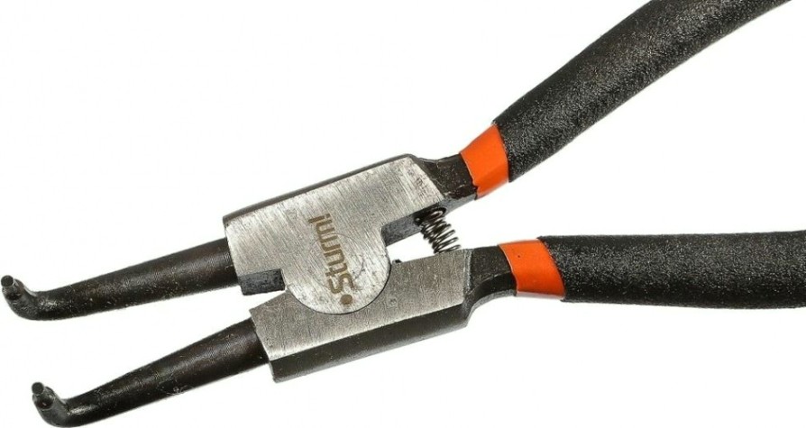 Съемник стопорных колец Sturm 1020-12-02-170 170мм, изогнутые губки, разжим