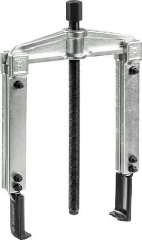 Съемник ЗУБР Профессионал раздвижной 2-захватный с тонкими захватами, 215 мм [43313-160-215]