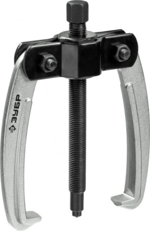 Съемник ЗУБР Профессионал шарнирный 2-захватный с серповидными захватами, 110 мм [43322-110]