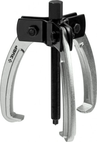 Съемник ЗУБР Профессионал шарнирный 3-захватный с серповидными захватами, 160 мм [43323-160]