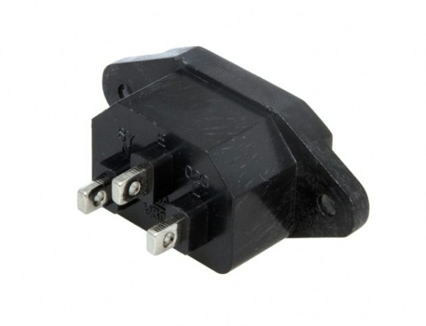 Сетевое гнездо REXANT 11-0002 на корпус ("мама" контакт) (уп. 25 штук)