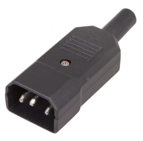 Сетевой штекер REXANT 11-0003 на шнур ("папа" контакт) (уп. 25 штук)