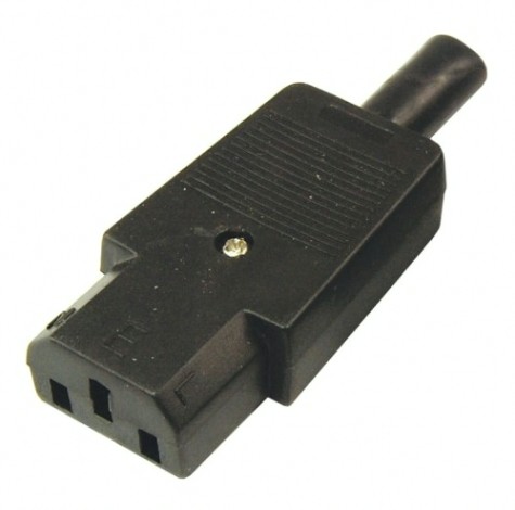 Сетевой штекер REXANT 11-0004 на шнур ("мама" контакт) (уп. 25 штук)