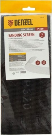 Сетка шлифовальная Denzel 75 185 p 320, 115х280 мм, 5 шт. [75185]