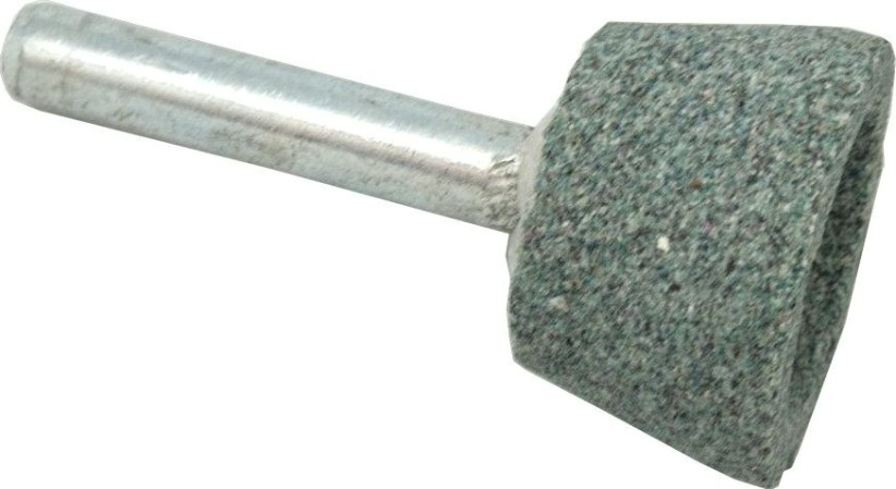 Шарошка алмазная ПРАКТИКА 25х16 мм, карбид кремния, трапециевидная хвост 6 мм [641-374]