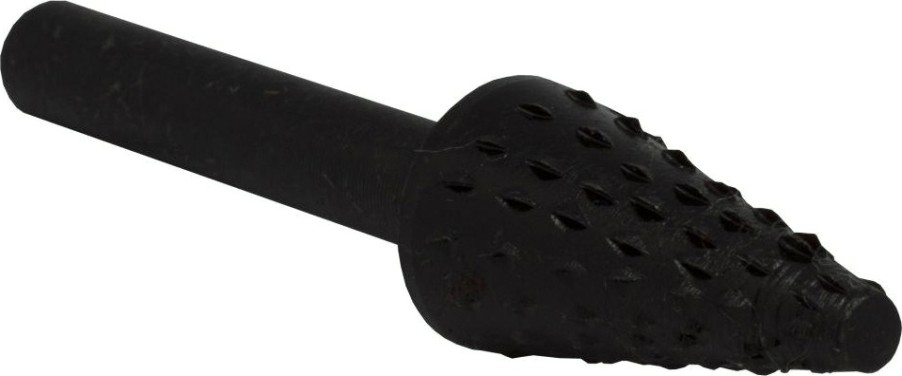 Шарошка по дереву ПРАКТИКА 13х25 мм, стальная, конусная хвост 6 мм [648-359]