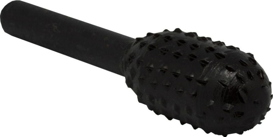 Шарошка по дереву ПРАКТИКА 13х28 мм, стальная, овальная хвост 6 мм [648-342]