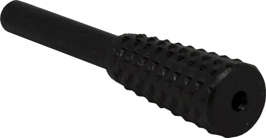 Шарошка по дереву ПРАКТИКА 13х28 мм, стальная, трапециевидная хвост 6 мм [648-410]