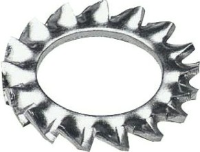 Шайба 4 мм DIN6798 стопорная с внешними зубьями