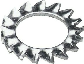 Шайба 5 мм DIN6798 стопорная с внешними зубьями