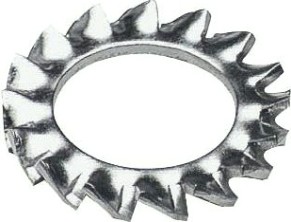 Шайба 6 мм DIN6798 стопорная с внешними зубьями