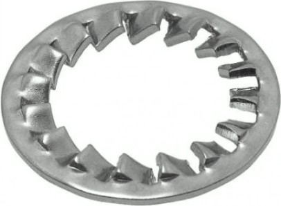 Шайба 6 мм DIN6798 стопорная с внутренними зубьями