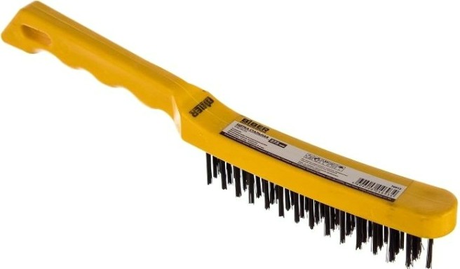 Щетка Biber 709133 стальная с пластиковой ручкой [тов-141225]