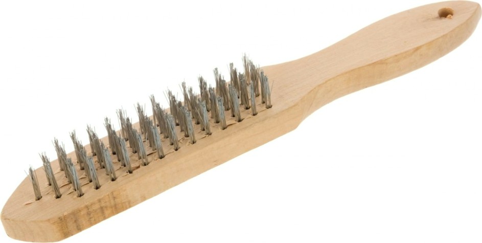 Щетка Biber 70950 5-рядная, стальная с деревянной ручкой [Тов-076238]