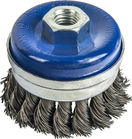 Щетка чашеобразная обдирочная для УШМ ПРАКТИКА 65 мм; М14 032-485 [032-485]