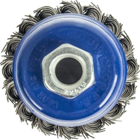 Щетка чашеобразная витая для УШМ ПРАКТИКА 65 мм; М14 032-454 [032-454]