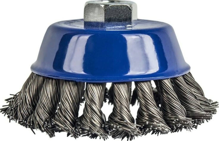 Щетка чашеобразная витая для УШМ ПРАКТИКА 90 мм; М14 032-478 [032-478]