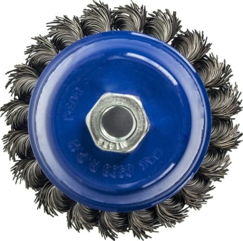 Щетка чашеобразная витая для УШМ ПРАКТИКА 90 мм; М14 032-478 [032-478]