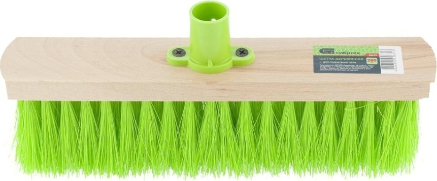 Щетка деревянная для подметания пола СИБРТЕХ 280 мм без черенка [84615]