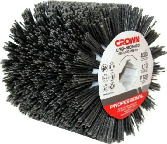 Щетка для щеточной шлифмашины Crown CAQ-N11014120 нейлоновая