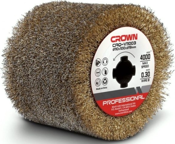 Щетка для щеточной шлифмашины Crown CAQ-V11003 стальная