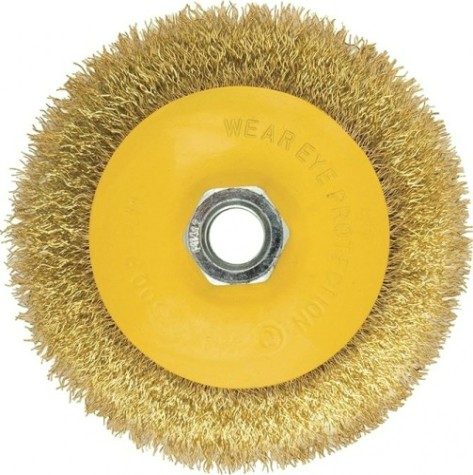 Щетка для УШМ Biber 70 972 дисковая 100мм [тов-076219]