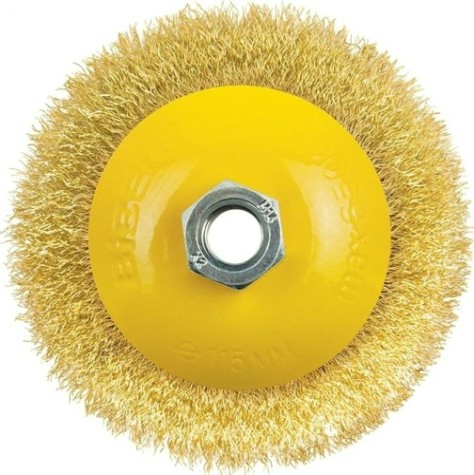 Щетка для УШМ Biber 70 973 дисковая 115мм [тов-076220]