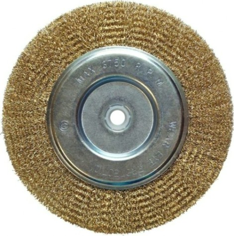 Щетка для УШМ Biber 70 999 дисковая 200мм с переходниками [тов-170435]