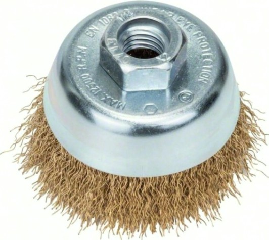 Щетка для УШМ BOSCH ЧАШЕЧНАЯ M14 0.3x70ММ ПУЧКИ ЛАТУНЬ 125 [2609256500]